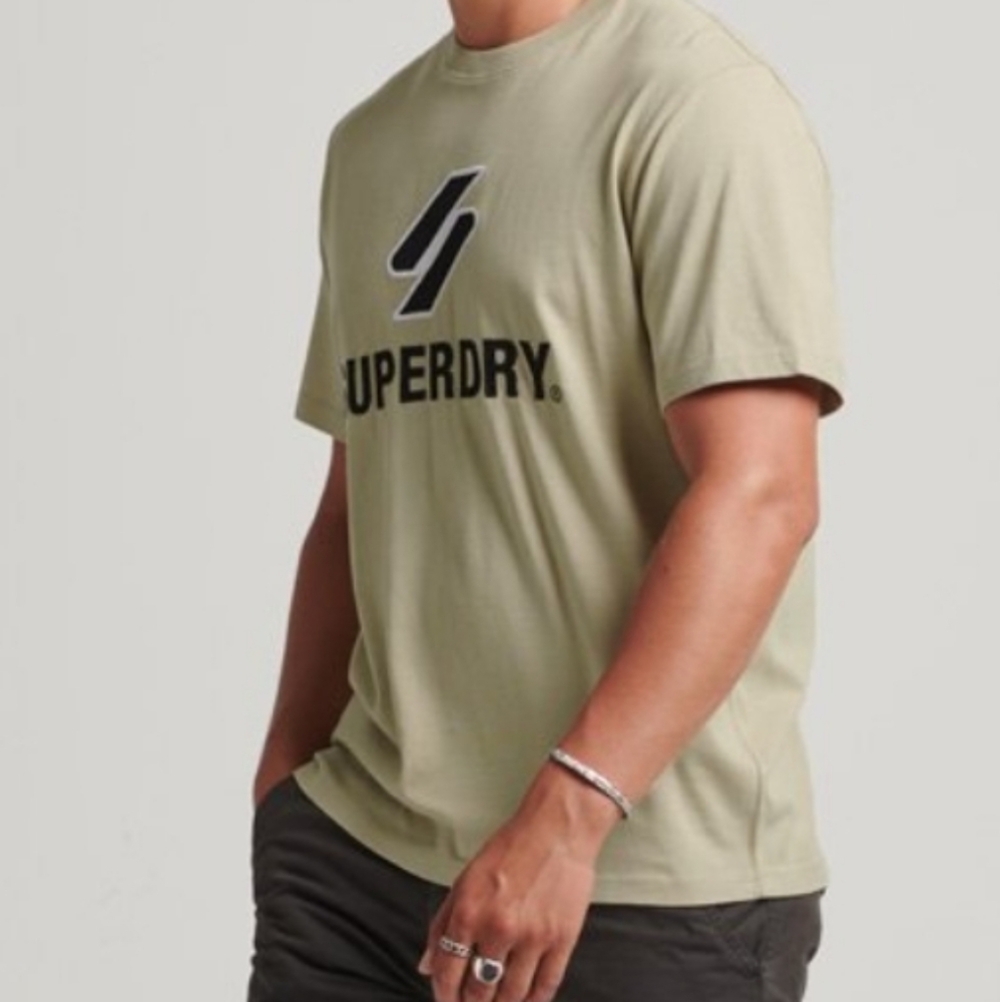 SUPERDRY Stacked Applique T-Shirt Size Small